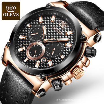 2018 OLEVS Reloj de pulsera deportivo para hombre Marca de lujo Reloj digital con esfera grande Función resistente al agua Relojes militares analógicos Reloj para hombre